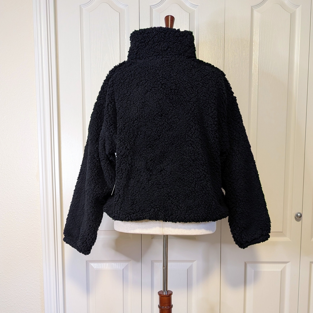 Athleta Cloud Fleece Sweatshirt | Black | NWT | XL - Picture 4 of 7